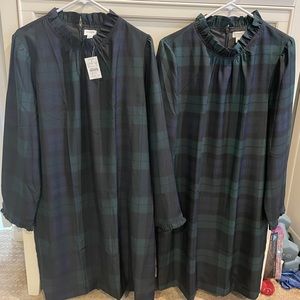 J.Crew Factory. Black Watch Plaid Dress.  Women’s Sz 16.